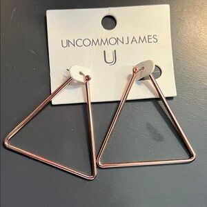 Uncommon James Rose Gold Geometric Earrings